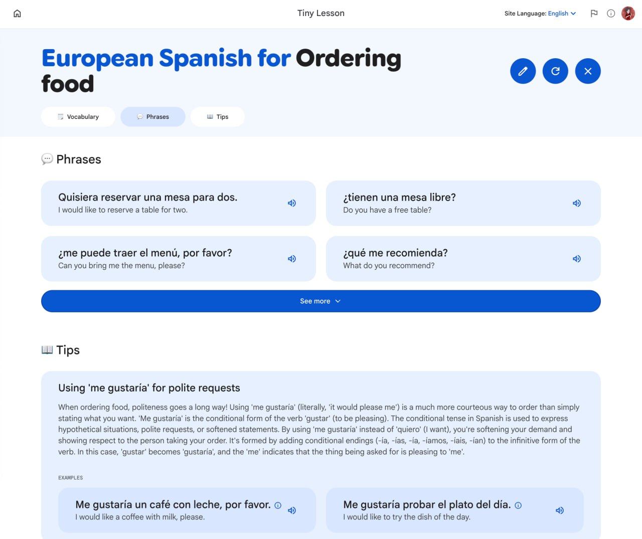 Google запустили свой Duolingo: в Labs добавили бесплатный ИИ-сервис для изучения новых языков. Внутри — три инструмента: – Tiny Lesson. Подбирает слова, выражения и советы под любую ситуацию; – Slang Hang. Генерирует диалог, через который можно учить слэнг и популярные конструкции; – Word Cam. Анализирует фото и подсказывает, как правильно называются все объекты. Всего доступно 15 языков — забираем.