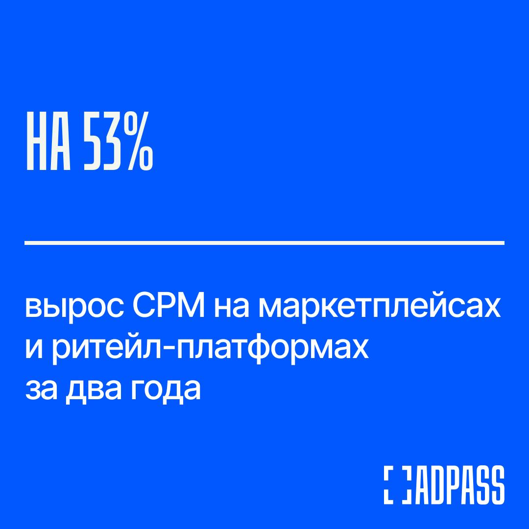 В полтора раза за два года подорожала реклама в ритейл медиа Cтоимость 1000 показов рекламного сообщения сost per mille на маркетплейсах и ритейл платформах в ноябре 2025 года выросла в среднем на 53 к ноябрю 2023 го и достигла 237 рублей посчитали в Media Instinct Group и Commeta Сильнее всего подорожала реклама у фармы и телекома CPM вырос на 83 до 240 рублей и на 80 до 259 рублей соответственно В электронике показатель увеличился на 72 до 263 рублей у товаров для дома на 66 до 262 рублей У FMCG CPM вырос на 52 до 313 рублей Самая слабая динамика у товаров для красоты плюс 9 до 170 рублей Эксперты связывают рост с переходом рынка к более зрелой модели ритейл медиа и притоком крупных рекламодателей В 2025 году объем рекламы на e commerce платформах может вырасти на 35 50 и превысить 440 570 млрд рублей При этом реклама на маркетплейсах остается доступной для малого и среднего бизнеса хотя премиум форматы все чаще занимают крупные бренды Подписаться