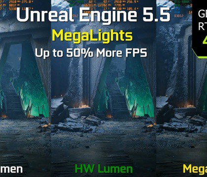 Технология Epic MegaLights обеспечивает до 50 % прироста производительности в играх на Unreal Engine 5.5  Журналисты портала DSOGaming обратили внимание на довольно занятный тест от канала MxBenchmarkPC. Авторы последнего решили оценить возможности технологии MegaLights, ставшей составной частью последней ревизии игрового движка Unreal Engine под номером 5.5.  Читать далее