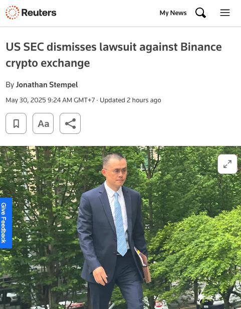 SEC США ЗАКРЫЛА ГРОМКОЕ ДЕЛО ПРОТИВ BINANCE $ BNB И ЕГО ОСНОВАТЕЛЯ ЧАНПЭНА ЧЖАО ИСК ОТОЗВАН С ФОРМУЛИРОВКОЙ «ПО ПОЛИТИЧЕСКИМ СООБРАЖЕНИЯМ», И ТЕПЕРЬ ЕГО НЕЛЬЗЯ ВОЗОБНОВИТЬ BINANCE НАЗВАЛ ЭТО «ПОВОРОТНЫМ МОМЕНТОМ» И ПОБЛАГОДАРИЛ ТРАМПА И НОВОГО ПРЕДСЕДАТЕЛЯ SEC ЗА ОТКАЗ ОТ ЖЁСТКОЙ ПОЛИТИКИ РЕГУЛИРОВАНИЯ ОСНОВАТЕЛЬ BINANCE CZ ТРОЛЛИТ БЫВШЕГО ПРЕДСЕДАТЕЛЯ ГЭРИ ГЕНСЛЕРА ФОТО ПОСЛЕ ТОГО, КАК SEC ОТОЗВАЛА СВОЙ ИСК Ранее Binance обвиняли в мошенничестве и торговле незарегистрированными токенами. Это уже второй случай при новой администрации — в феврале SEC также отказалась от дела против Coinbase.