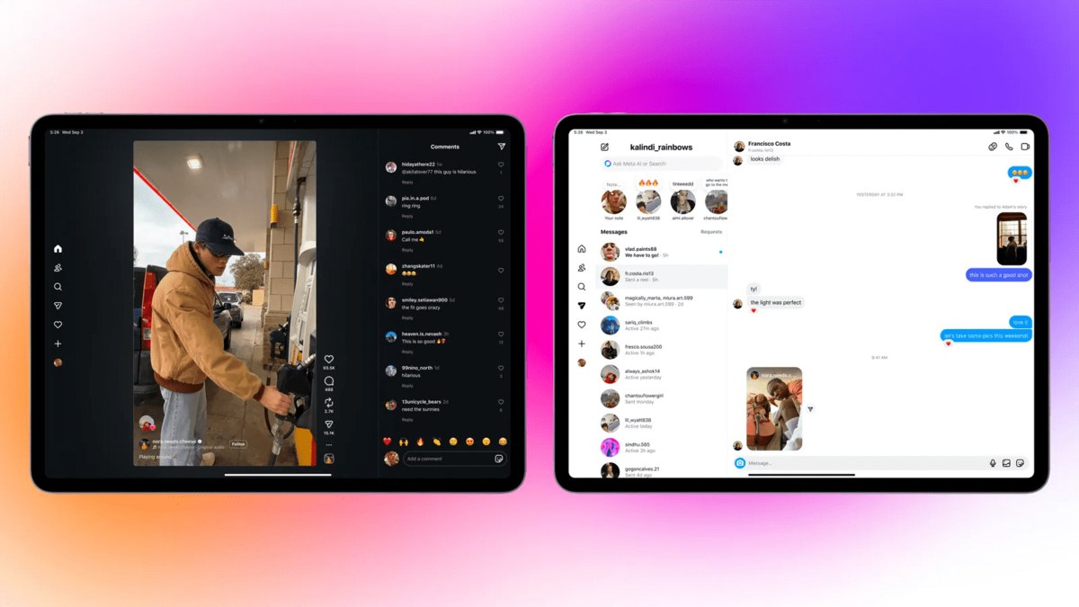 Запрещённая в России Meta выпустила полноценное приложение для iPad с iPadOS 15 1 и новее Больше не придётся пользоваться ограниченной iOS версией Интерфейс отличается от мобильного На стартовом экране будет открываться лента Reels vc ru social 2194843