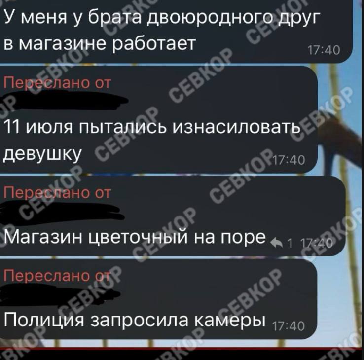 В Севастополе разыскивают насильника, который орудует в Гагаринском районе «В настоящее время полицией города проводится оперативно-розыскные мероприятия по установлению и задержанию лица, причастного к совершению насильственных действий сексуального характера в Гагаринском районе. Ситуация находится на контроле у руководства УМВД России по г. Севастополю, все необходимые оперативные меры приняты», — говорится в сообщение городского УМВД. Граждан просят сохранять спокойствие и не распространять неподтверждённую информацию. О любых подозрительных ситуациях сообщать в полицию по тел. 102 или в дежурную часть ОМВД России по Гагаринскому району, тел. 8 8692 738-700, 8 8692 738-701 На фото: вот такие сейчас сообщения рассылаются среди жителей города Читайте Севкор