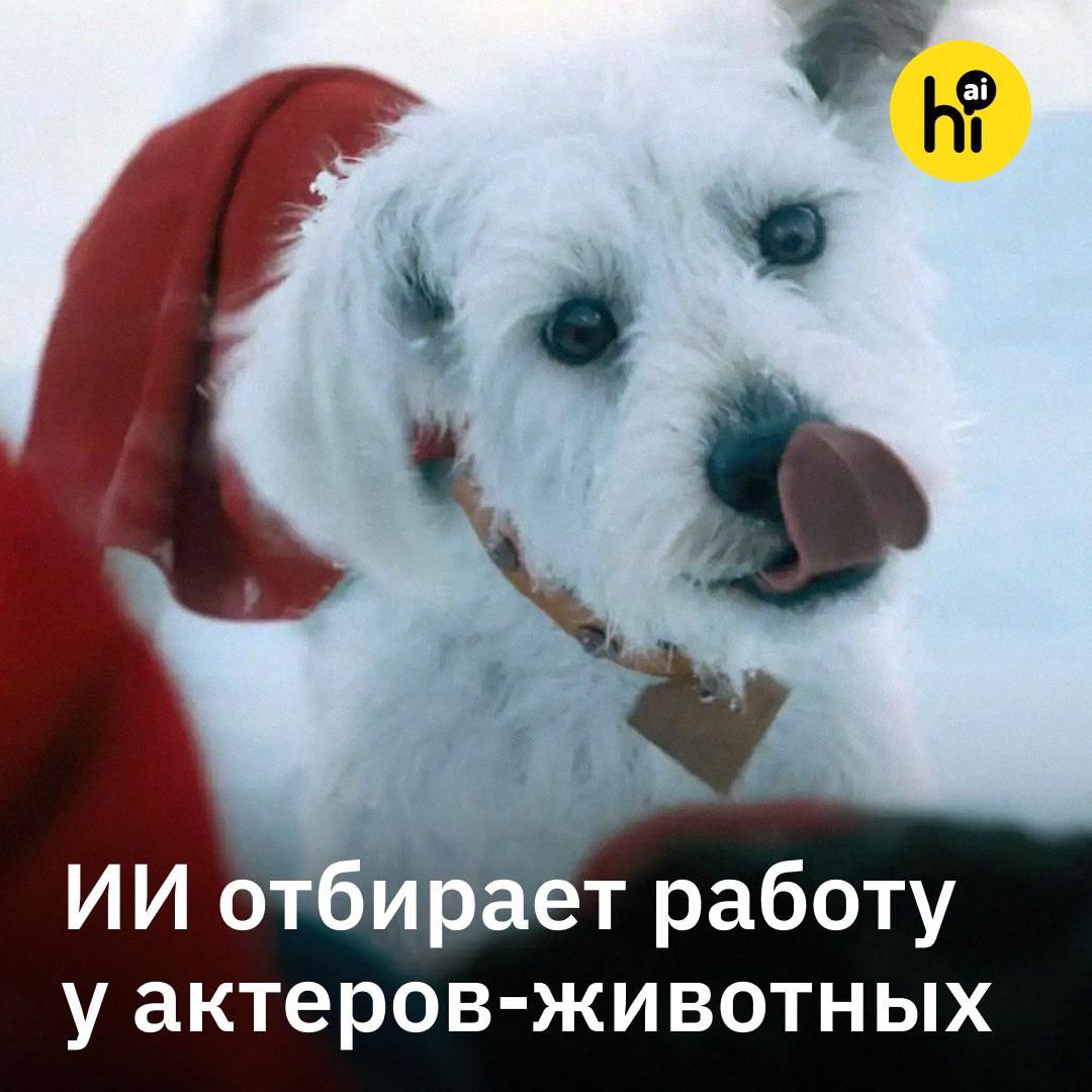 ИИ отбирает работу у актеров животных в Голливуде Собаки кошки и даже лошади десятилетиями работавшие на съемочных площадках стремительно теряют работу Студиям стало проще и дешевле создавать животных с помощью ИИ От падения спроса страдают и люди дрессировщики кинологи и другие специалисты Владелица агентства по подбору актеров животных Бенай Карп рассказала что спрос на ее клиентов упал до 40 от допандемийного уровня Мне не звонили по поводу дятла уже наверное лет пять А мои чайки которые раньше работали все время за последний год снялись всего один раз сокрушается Карп Прошли времена Лесси и Бетховена В новом Супермене Джеймса Ганна пес Крипто 100 цифровая модель Для его создания режиссер просто отсканировал собственного пса по кличке Озу   Впрочем зоозащитники из PETA рады этим изменениям По их мнению ИИ помогает прекратить страдания животных в индустрии развлечений Животные в кино   норм стрем Подпишитесь на Hi AI