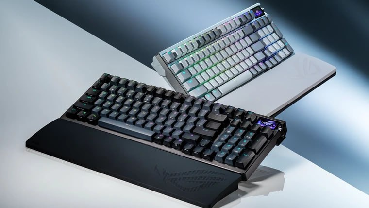 ASUS представила ROG Azoth 96 HE и Falchion ZywOo ASUS подняла планку для геймерских клавиатур новые модели ROG Azoth 96 HE и Falchion Ace HFX ZywOo Edition созданы для тех кто считает миллисекунды и нажимает точнее чем думает Характеристики ROG Azoth 96 HE Магнитные переключатели ROG HFX V2 Регулировка точки срабатывания от 0 1 до 3 5 мм с шагом 0 01 мм Компактная раскладка 96 Встроенный 1 47 цветной дисплей трёхпозиционный контроллер Пятислойная амортизационная структура PORON IXPE силикон тише мягче комфортнее Частота опроса до 8000 Гц в проводном Bluetooth и беспроводном режиме ROG SpeedNova 8K Задержка всего 0 125 мс без адаптеров только прямая скорость Поддержка технологии Rapid Trigger мгновенный сброс нажатия для сверхбыстрой реакции ROG Falchion Ace HFX ZywOo Edition Создана совместно с легендарным киберспортсменом ZywOo Mathieu Herbaut Переключатели ROG HFX с ходом 0 1 4 0 мм ресурс 100 млн нажатий Два порта USB C можно подключить два ПК и быстро переключаться В комплекте пылезащитный кожух подставка Частота опроса до 8000 Гц в проводном Bluetooth и беспроводном режиме ROG SpeedNova 8K Задержка всего 0 125 мс без адаптеров только прямая скорость Поддержка технологии Rapid Trigger мгновенный сброс нажатия для сверхбыстрой реакции Цена и дата выхода пока не раскрываются Интересна стоить будет как новая 5060 Заказать сборку ПК в InterPC Получить клавиатуру за подписку Наши каналы Аsus Клaвиaтуры