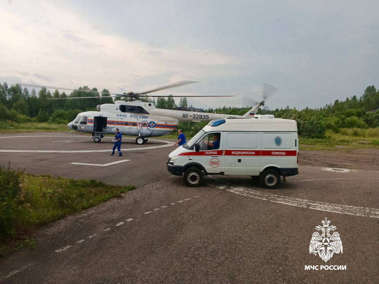 14 июля вертолёт МИ-8 МЧС России совершил санитарный вылет в ЦРБ Нелидовского МО для оказания помощи и транспортировки пациента в областную клиническую больницу города Тверь.