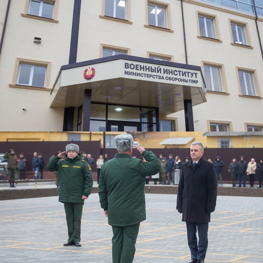 Новый корпус военного института открылся в Тирасполе. Он рассчитан на 200 курсантов.   На открытии сегодня побывал Вадим Красносельский.