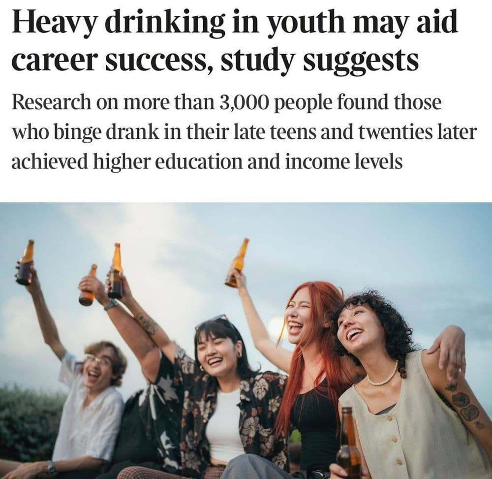 Кто активно тусил в молодости добивается БОЛЬШИХ успехов в карьере это подтвердили норвежские исследователи Исследования на 3000 человек показали что дело не в алкоголе а в том что в 18 25 формируются самые сильные связи На вечеринках проще познакомиться завести нужные контакты попасть в правильные компании и потом легче вырасти по работе Не бухал а инвестировал в нетворкинг DevHub