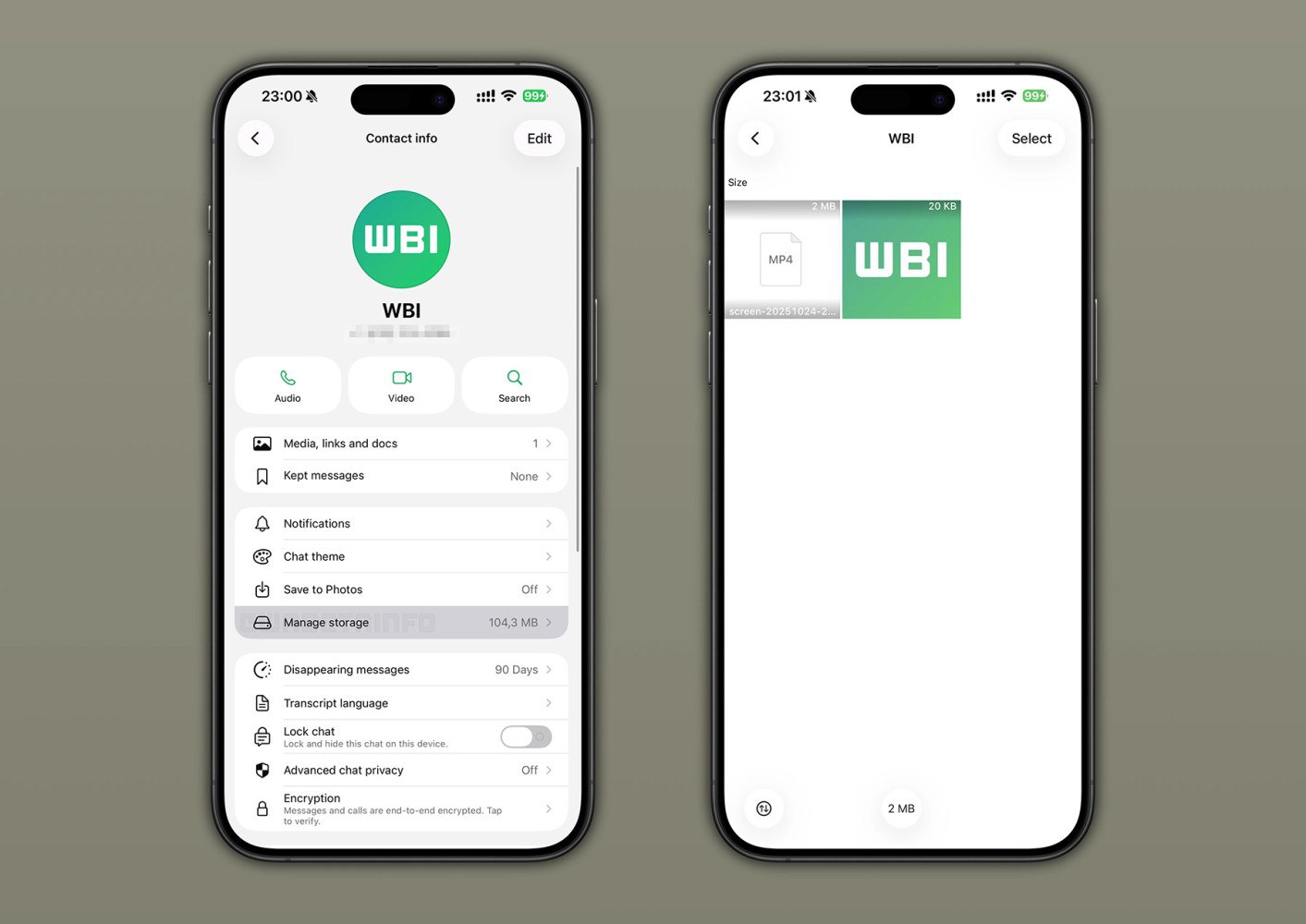 В Ватсапе появится нормальный менеджер занятого пространства Он покажет сколько места на диске занимает каждый диалог и позволит выборочно удалять самые тяжёлые файлы чтобы они не записали место на устройстве