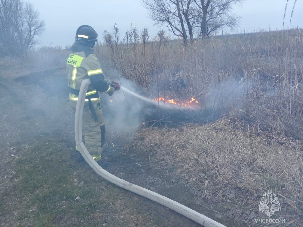 В Республике Адыгея за прошедшие сутки   Пожарно-спасательные подразделения реагировали на 6 пожаров:  в аулах Понежукай, Тахтамукай и Кошехабль горела сухая трава. Общая площадь возгораний составила 190 квадратных метров;  в селе Вольном, хуторе Орехов с.Красногвардейском горел камыш. Возгорания ликвидированы силами МЧС России на площади 310 квадратных метров.  Отметим, что погибших и травмированных нет.   На ликвидацию последствий дорожно-транспортных происшествий спасатели привлекались 1 раз.   На водных объектах происшествий не произошло.   МЧС России призывает:   не жги траву;    не оставляй горящий огонь без присмотра;    не сжигай мусор, утилизируй его только в отведенных для этого местах;    не бросай непотушенные окурки и спички.