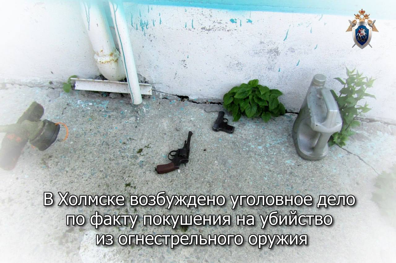 В Холмске завели дело о попытке убийства Следователи взялись за 65-летнего местного жителя. Ему вменяют попытку убить человека ст. 30, 105 УК и незаконное хранение ствола с патронами ст. 222 УК . 23 июня этот мужик, будучи пьяным и злясь на другого, решил разобраться по-крупному в Пятиречье ул. Новая . Он достал огнестрел и выстрелил жертве в голову! Но не срослось: пострадавший успел отвести руку с оружием, и пуля ушла в воздух. Стрелявший задержан.