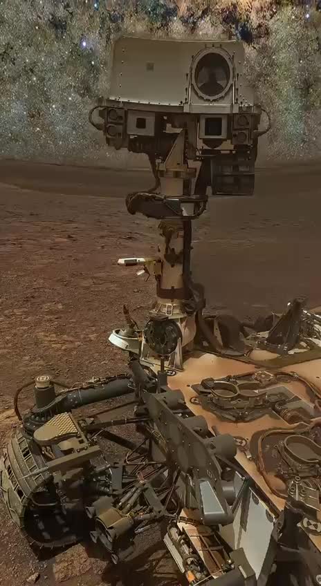 Марсоход Curiosity запечатлел ночное небо на Красной планете