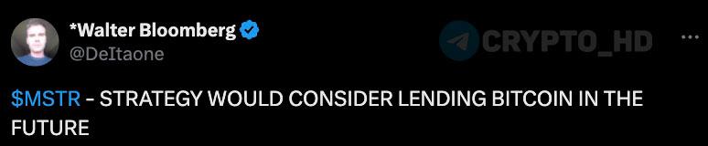 Будущее компании Strategy MSTR В перспективе стратегия бренда MSTR способна предложить кредитные продукты в биткоинах BTC согласно данным Bloomberg Предыстория Финансовый спад Strategy Готовность компании реализовать активы в виде биткоинов Формирование резервного фонда в долларах США Интервью с руководителем Strategy investing investing
