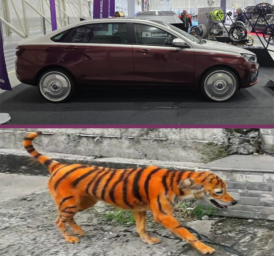 Lada Aura покрасили в стиле Maybach для московского автошоу Не перепутайте А что ещё случилось