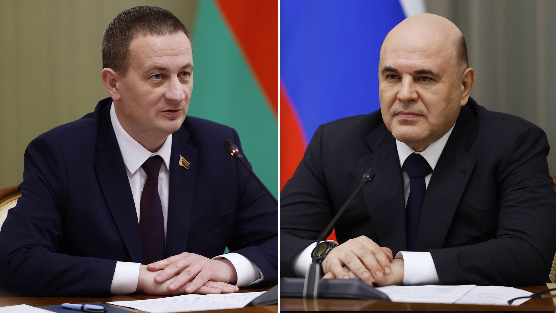 Михаил Мишустин провел телефонный разговор с премьер министром Белоруссии Александром Турчиным Главы правительств рассмотрели актуальные вопросы российско белорусского торгово экономического и научно технического сотрудничества обсудили реализацию совместных проектов в различных отраслях Михаил Мишустин и Александр Турчин уделили особое внимание укреплению интеграционного взаимодействия в Союзном государстве России и Белоруссии и в Евразийском экономическом союзе Подписаться на Правительство России в MAX