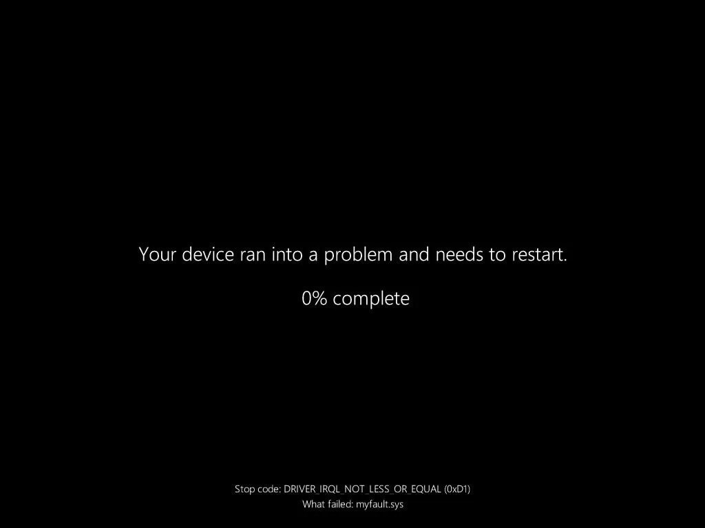 Синий экран смерти заменили на чёрный — спустя 40 лет Microsoft решила поменять цвет Теперь на экране останутся только код ошибки и имя сбойного файла — само обновление выйдет до конца лета // Встречаем тьму по-новому
