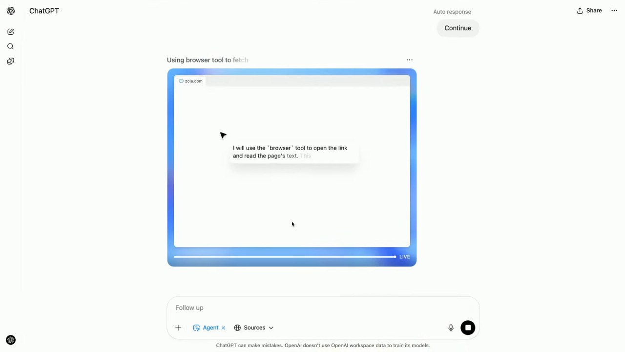 Пушка: OpenAI представили нового АГЕНТА для ChatGPT. Теперь нейронка сможет буквально работать за вас: сама зайдёт на сайты, соберёт инфу, подготовит презентации и даже запланирует мероприятие. Новый агент умеет посещать сайты, как реальный человек, создавать аналитику в виде таблиц, взаимодействовать с вашей почтой, GitHub и API приложений. Новая фича доступна всем подписчикам ChatGPT, пользуемся тут