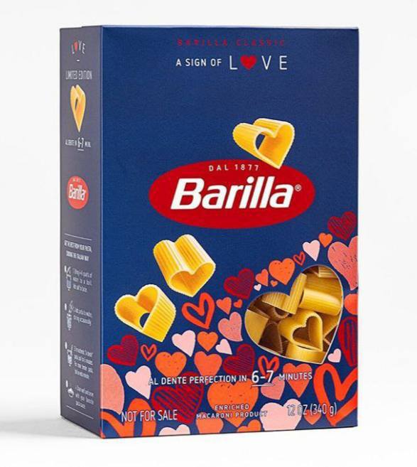 Barilla выпустит макароны в виде сердечек к 14 февраля.   В продаже должны появиться уже к февралю, в Россию их тоже завезут.  Новости от ЖЮ