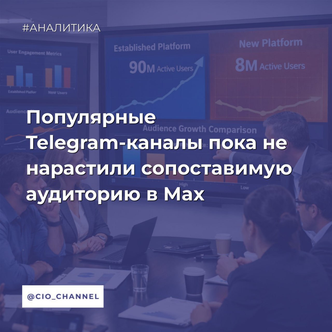 Популярные Telegram каналы пока не нарастили сопоставимую аудиторию в Max Коммерсантъ На конец 2025 года из топ 30 по размеру аудитории Telegram каналов в национальный мессенджер Max перешло чуть больше половины однако суммарно их аудитория на новой площадке оценивается в 60 раз меньше чем в Telegram Участники рынка связывают это с настороженностью аудитории и отсутствием необходимого количества бизнес инструментов на платформе для продвижения Количество подписчиков у топ 30 российских каналов в Telegram по аудитории составляет около 87 млн человек только 57 блогов создали свои каналы в Max но там их суммарная аудитория составила всего 1 4 млн человек Это следует из данных Telega in о динамике переходов крупнейших Telegram каналов в российский мессенджер Max за четвертый квартал 2025 года Самые популярные тематики в Telegram Новости и СМИ Хобби и деятельность Интернет технологии В топ 30 крупнейших каналов мессенджера Max по числу подписчиков доминируют Новости и СМИ Еда и кулинария и Политика а их суммарная аудитория превышает 8 5 млн подписчиков По данным аналитической платформы MaxStat ru за четвертый квартал 2025 года в категории Политика из топ 10 каналов в Telegram в Max всего два совпадения канал СОЛОВЬЁВ в Telegram занимает восьмое место 1 2 млн подписчиков в Max второе место 374 4 тыс у канала Дмитрий Медведев третье место в Telegram 1 8 млн и Max 184 1 тыс соответственно В категории Новости и СМИ также в обоих мессенджерах всего два совпадения канал РИА Новости занимает седьмое место в Telegram 3 21 млн подписчиков и третье место в Max 402 тыс канал Mash на шестом месте в Telegram 3 24 млн и на четвертом в Max 274 тыс