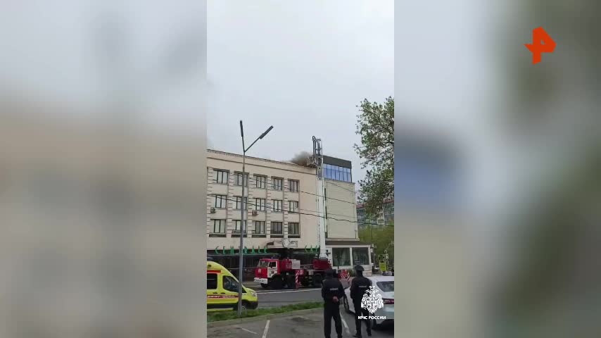 Пожар в здании 'Дагпотребсоюз' в Махачкале локализован без жертв