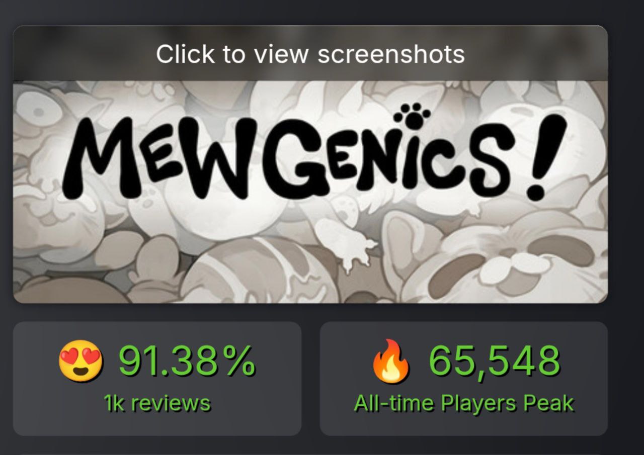 Быстроновости Спустя почти 10 лет разработки в Steam вышла новая игра Эдмунда МакМиллена The Binding of Isaac под названием Mewgenics Там нужно создавать свою армию скрещивая котов Способности каждого зависят от навыков его родителей Затем котов надо кидать на пошаговые бои Отзывы игроков и критиков заоблачные перед нами новый шедевр  Discord как будто дал заднюю по проверке возраста теперь её пройдут только некоторые юзеры Разрабы уверяют что большинство не столкнётся с проверкой дальше система установит возраст пользователя на основе имеющихся инфы Ещё пройти верификацию по видео нужно будет только тогда когда возникнут спорные моменты Экспресс новость на перезапуск сиквела Overwatch пришло посмотреть очень много человек единовременный онлайн в Steam превысил 150 тысяч игроков Подписаться на IGM