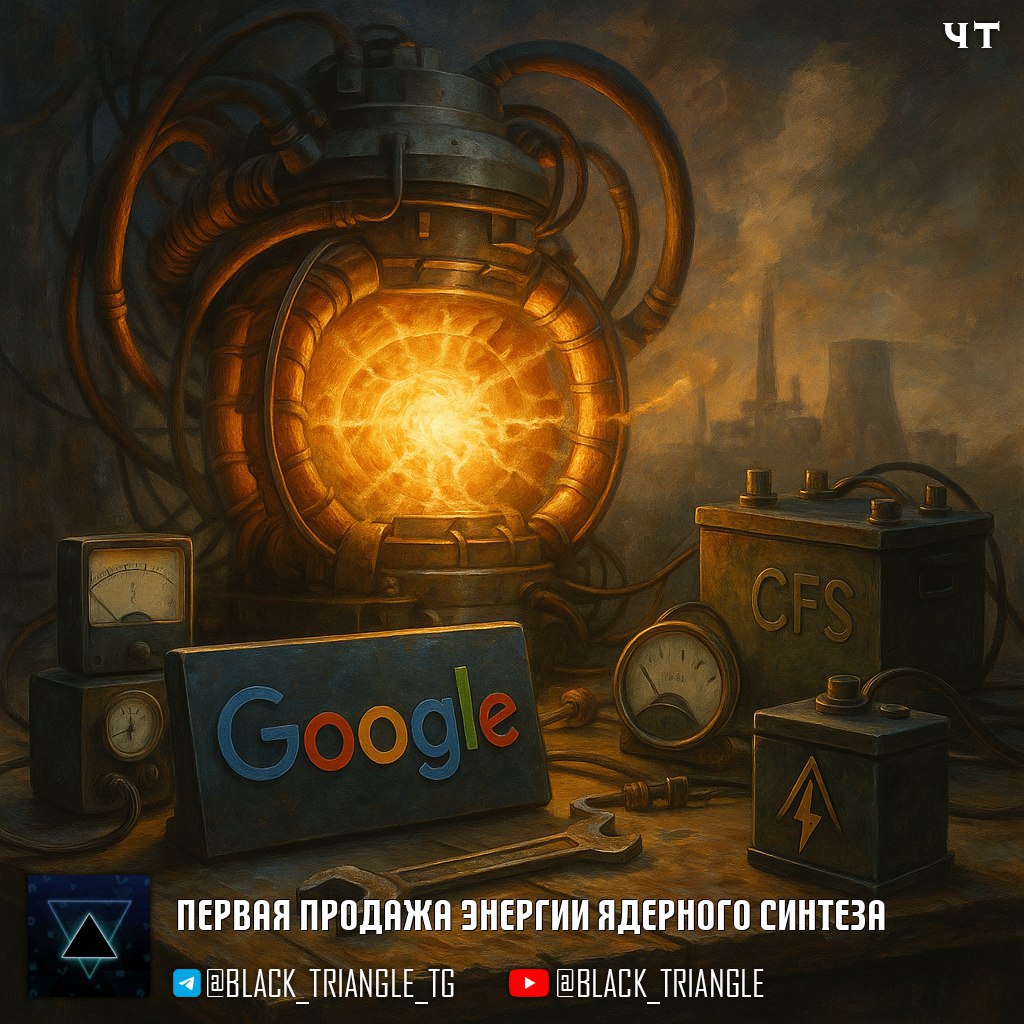 Первая продажа энергии ядерного синтеза в истории  Корпорация Google подписала соглашение с Commonwealth Fusion Systems на закупку 200 мегаватт электроэнергии полученной путем ядерного синтеза.   Технология ядерного синтеза еще находится в стадии разработки.   Синтез работает на смеси изотопов водорода — дейтерия и трития, которая нагревается до сверхвысокой температуры  около 150 миллионов градусов , при которой их ядра, преодолевая электростатическое отталкивание, сливаются в ядра гелия с выделением огромного количества энергии, а плазма удерживается внутри реактора мощным магнитным полем, чтобы процесс был устойчивым и продолжительным.  Среди преимуществ то, что синтез использует практически неисчерпаемое топливо, не производит долгоживущих радиоактивных отходов, обеспечивает более высокую энергоэффективность и безопасность, а при аварии реакция просто прекращается без риска расплавления или взрыва, при этом не выделяя парниковых газов и загрязнителей.  Однако, электростанции на ядерном синтезе пока не существуют, потому что современные технологии не позволяют стабильно и экономически эффективно получать больше энергии от термоядерной реакции, чем тратится на её поддержание.  Цель Google — продемонстрировать потенциал ядерного синтеза на энергетическом рынке, CFS заявила, что рассчитывает начать подачу электроэнергии синтеза в сеть «в начале 2030-х годов».    ================   News     Soft     Gear     Links