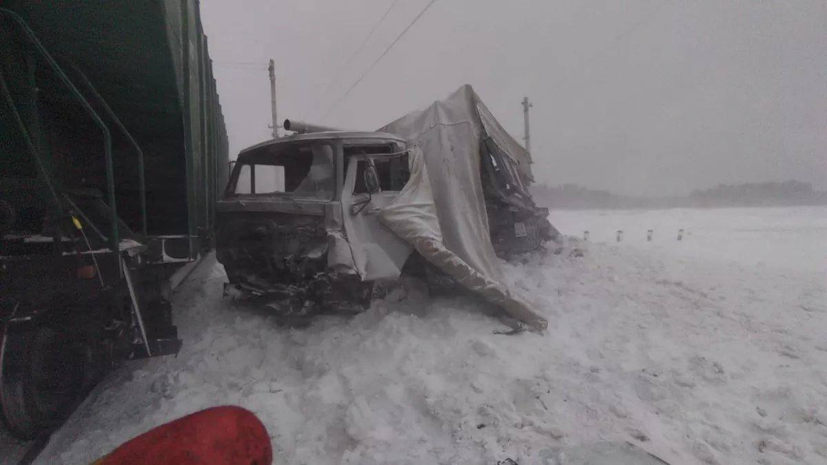 Грузовик заехал на рельсы и столкнулся с поездом в Алтайском крае  ДТП произошло сегодня в 19:15 на перегоне Овечкино-Корчино Западно-Сибирской железной дороги.  Водитель грузовика выехал на железнодорожные пути перед приближающимся грузовым составом. Машинист поезда применил экстренное торможение, однако столкновения избежать не удалось.  Предварительно, никто не пострадал, уточняет пресс-служба Западно-Сибирской железной дороги.  Пригородный поезд № 7013 Барнаул-Славгород задержали на 40 минут.