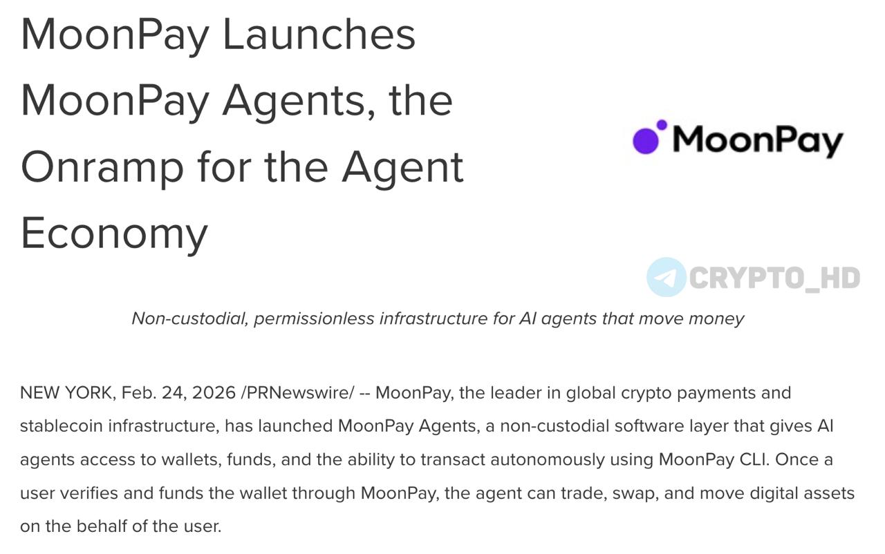 MoonPay расширяет возможности AI агентов в мире блокчейна Компания MoonPay представила платформу MoonPay Agents предоставляющую искусственному интеллекту инструменты для управления финансами в сети Теперь AI сможет Создавать криптокошельки Хранить стабильные монеты стейблкоины Совершать транзакции прямо на блокчейне без вмешательства человека после первичного депозита Благодаря платформе AI агенты получат возможность Операции с цифровыми активами Платежи внутри экосистемы криптовалют Интеграцию с децентрализованными финансами DeFi По прогнозу ВЭФ к 2034 году объем рынка AI решений достигнет 236 млрд Ранее подобные услуги предлагали такие компании как Stripe и Coinbase investing investing
