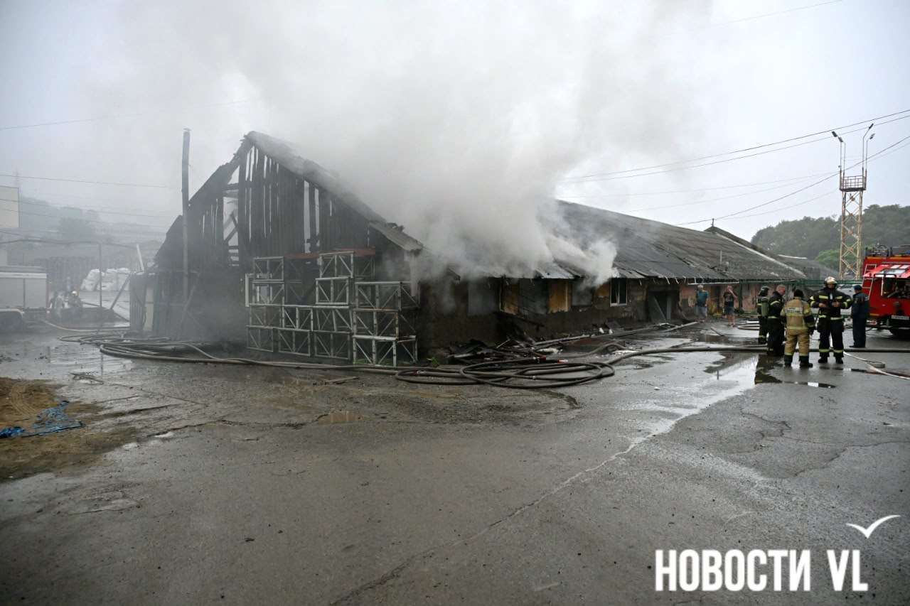 Утром в четверг, 3 июля, на Снеговой, 19г во Владивостоке загорелось одноэтажное складское здание. Пламя уже почти потушили, сейчас пожарные проливают конструкции.  На месте происшествия корреспонденту Новостей VL рассказали, что в здании хранилась упаковка для продуктов – паллеты, коробки. Пожар начался около 07:00.  Подробнее