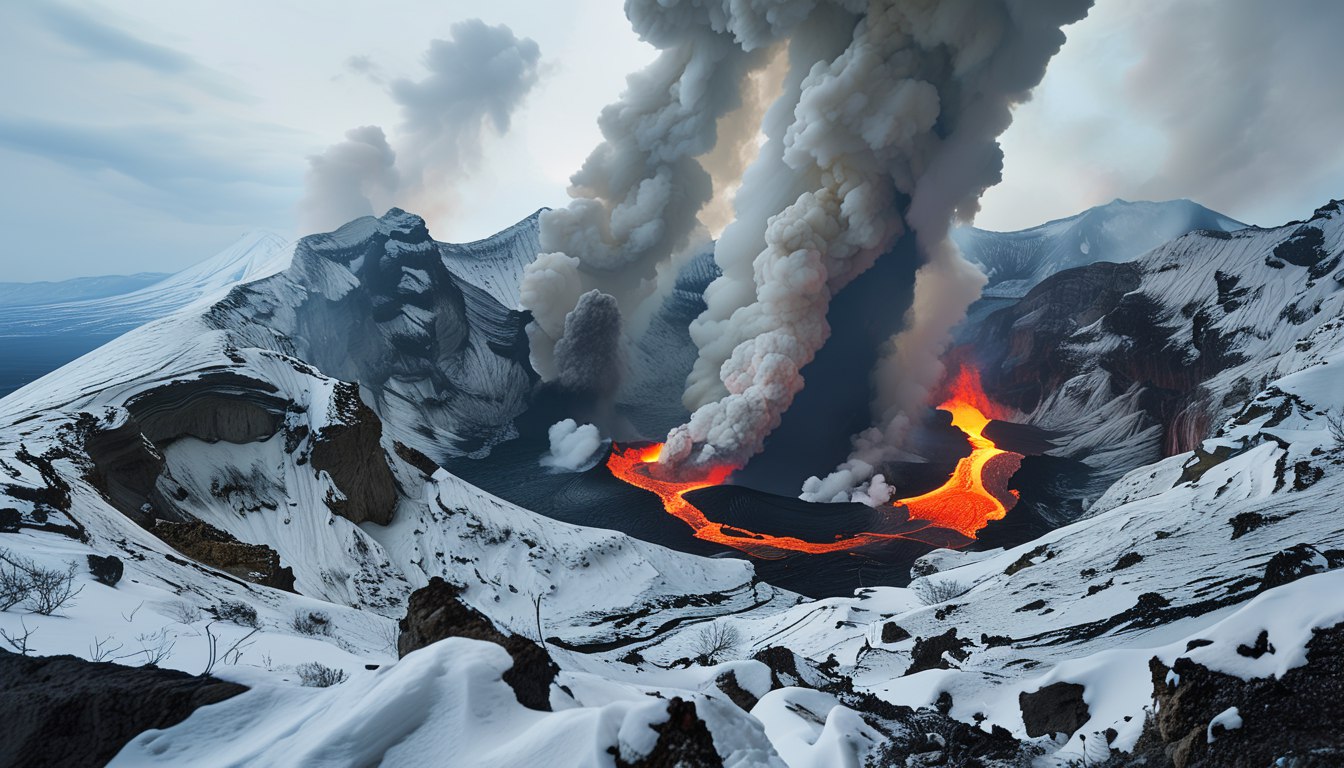 Вулкан Безымянный на Камчатке выбросил пепел и раскалённые лавины Активность вулкана Безымянный за сутки возросла над кратером отмечалось свечение спутниковые данные зафиксировали термальные аномалии В результате произошёл выброс пепла и образовались раскалённые лавины Мониторинг ведётся Камчатской группой вулканологов Оцениваются риски для населения и авиации Эвакуация пока не требуется Жителям близлежащих районов рекомендовано соблюдать меры предосторожности и следить за официальными сообщениями МЧС