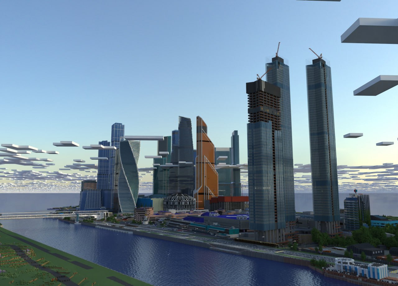 Москву воссоздали в Minecraft — несколько районов появились в масштабе 1:1.   Умельцы не планируют останавливаться. Они хотят перенести все города в игру.