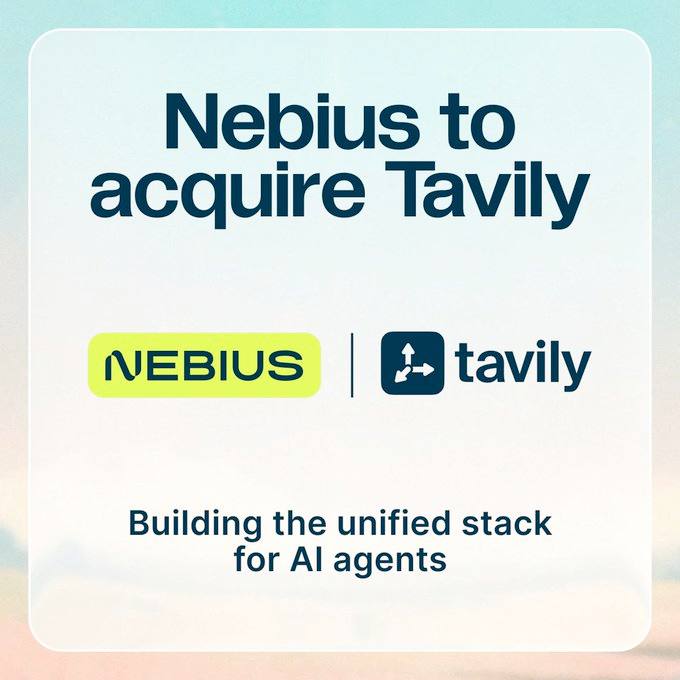 Nebius NBIS договорилась о приобретении компании Tavily занимающейся поиском агентов с использованием ИИ за 275 миллионов долларов Благодаря сочетанию высокопроизводительного вывода данных с подключением к сети в реальном времени мы расширяем базовую инфраструктуру необходимую для автономных агентов искусственного интеллекта По прогнозам рынок агентного искусственного интеллекта вырастет с 7 миллиардов долларов в 2025 году до примерно 140 200 миллиардов долларов к началу 2030 года