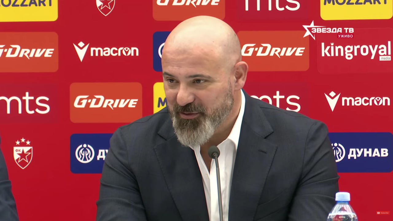 Деян Станкович официально возглавил Црвену Звезду В эти минуты экс тренер Спартака дает пресс конференцию в новом качестве