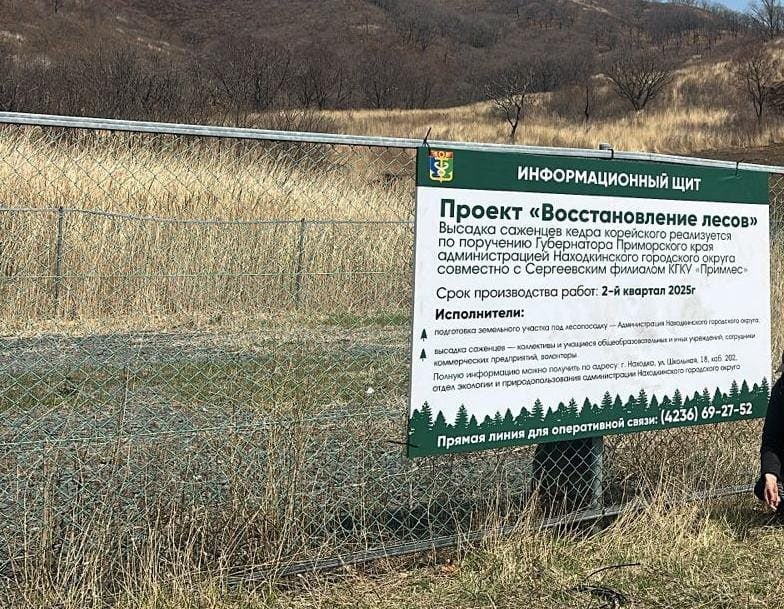 Кедровый бор планируют высадить около оздоровительного лагеря "Бухта Отрада" в Находке Неравнодушные находкинцы заметили начало "грандиозных землеустроительных работ" напротив лагеря. Горожане решили выяснить, что планируется организовать на данной территории и обратились с вопросом к властям. "На данном участке планируется проведение лесовосстановительных мероприятий путем посадки кедров. Ранее территория была не озеленена и характеризовалась наличием травянистой растительности, а также периодическими случаями лесных пожаров", — ответили в администрации Находки. Видео: Фото: администрация Находки NakhodkaMedia Прислать новость