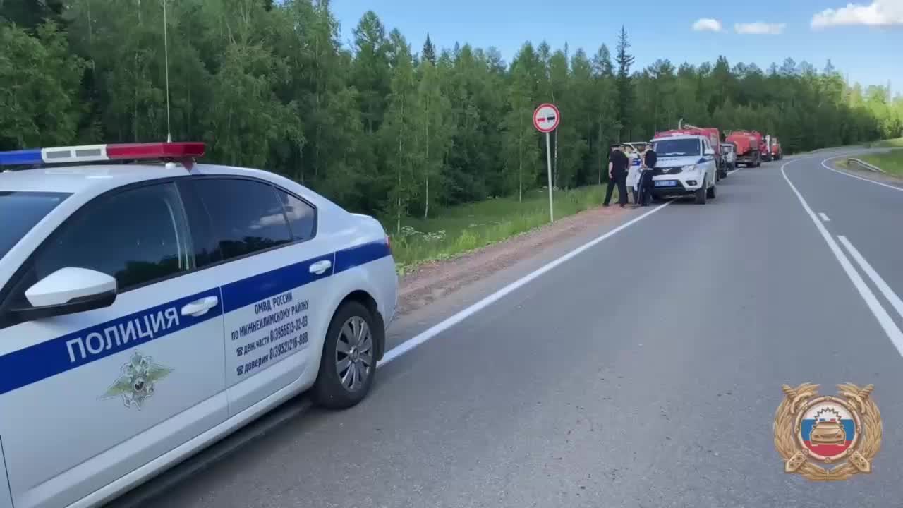 Опрокидывание бензовоза на трассе «Вилюй» в Иркутской области