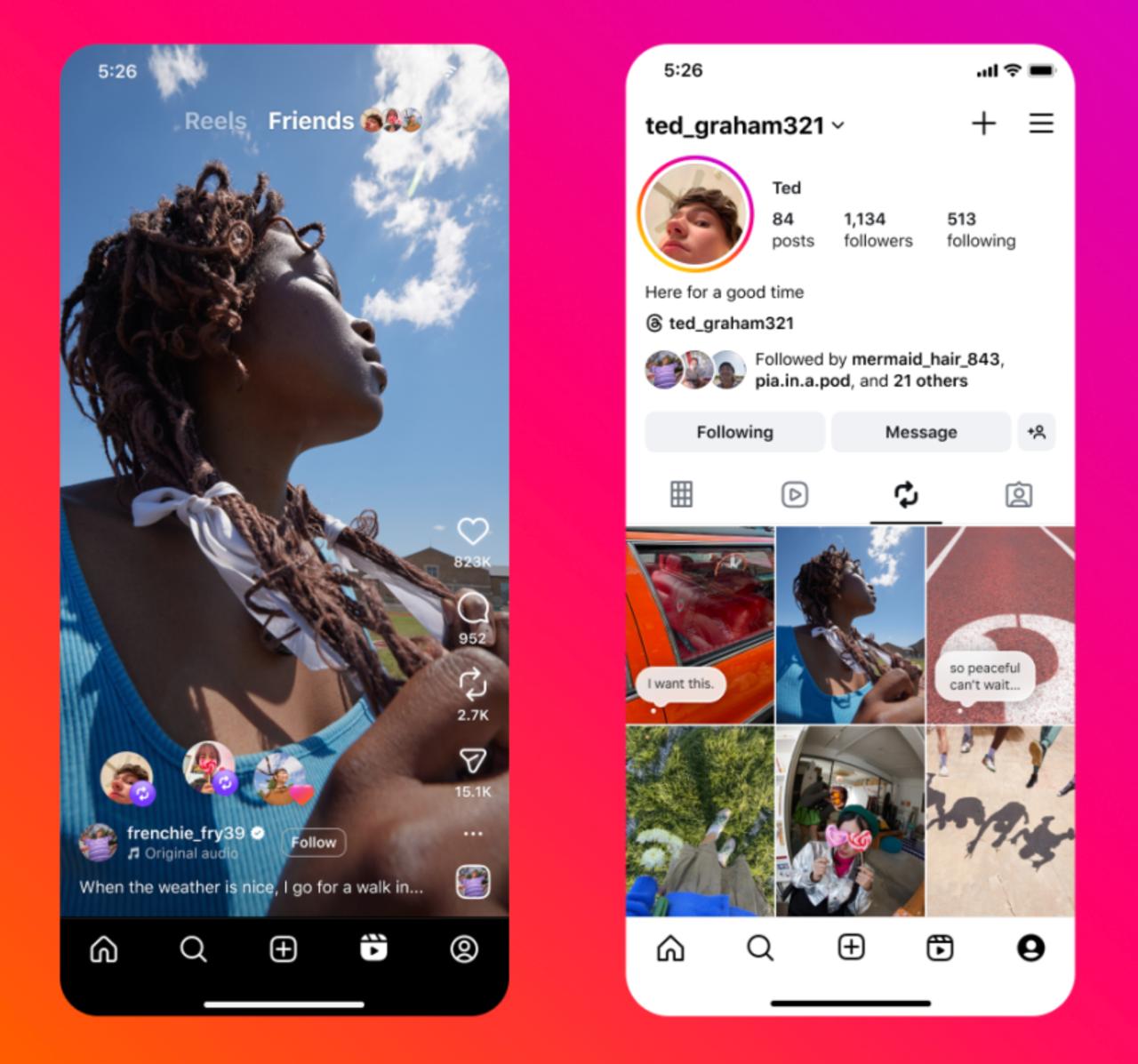 Пользователи Instagram теперь могут репостить рилсы в свои профили. Видео с других аккаунтов будут отображаться на отдельной вкладке на странице профиля. The Verge принадлежит Meta, признанной экстремистской и запрещенной в России #новости