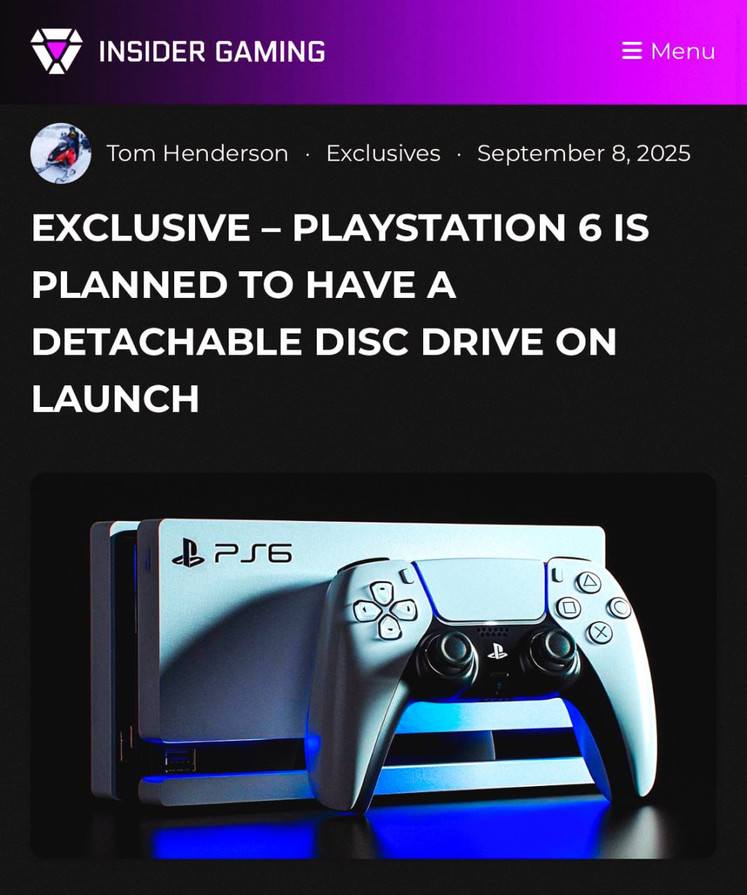 PlayStation 6 ВЫЙДЕТ в 2027 году об этом сообщил авторитетный инсайдер Том Хендерсон Консоль будет в двух версиях с дисководом и без Такое решение Sony приняли на фоне популярности дисковода на PS5 многие всё ещё покупают и используют физические копии игр Sony долго не хотела признаваться но слухи всё же всплыли новая консоль действительно находится в разработке   скорее бы её увидеть да кому она нужна Подписаться на новости GTA VI Форум про GTA