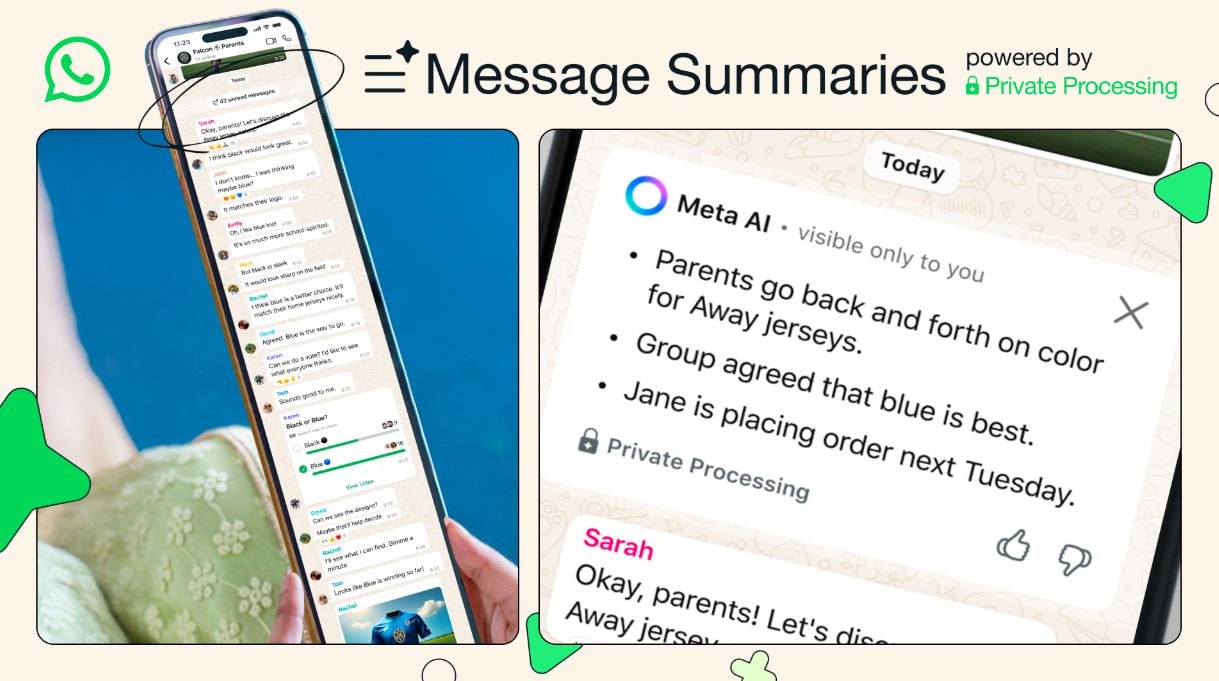 WhatsApp запустил ИИ-сводки непрочитанных сообщений Message Summaries . Сейчас функция доступна в США, но к концу 2025 года появится в других регионах. Кнопка «Суммировать приватно» генерирует краткий пересказ. Данные защищены шифрованием, ненужные чаты можно исключить в настройках. Whatsapp принадлежит Meta, которая признана в РФ экстремистской и запрещена Главные волны телеком-мира в нашем канале