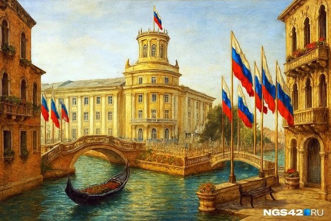 В Кемерове строят уже 11     мост через реку Искитимка, протяженность которой всего около 5 км. Горожане уже шутят, что в Венеции столько мостов не наберётся.    А мы подумали, как бы выглядела столица Кузбасса, если город окружала большая вода. Посмотрите, что из этого получилось.