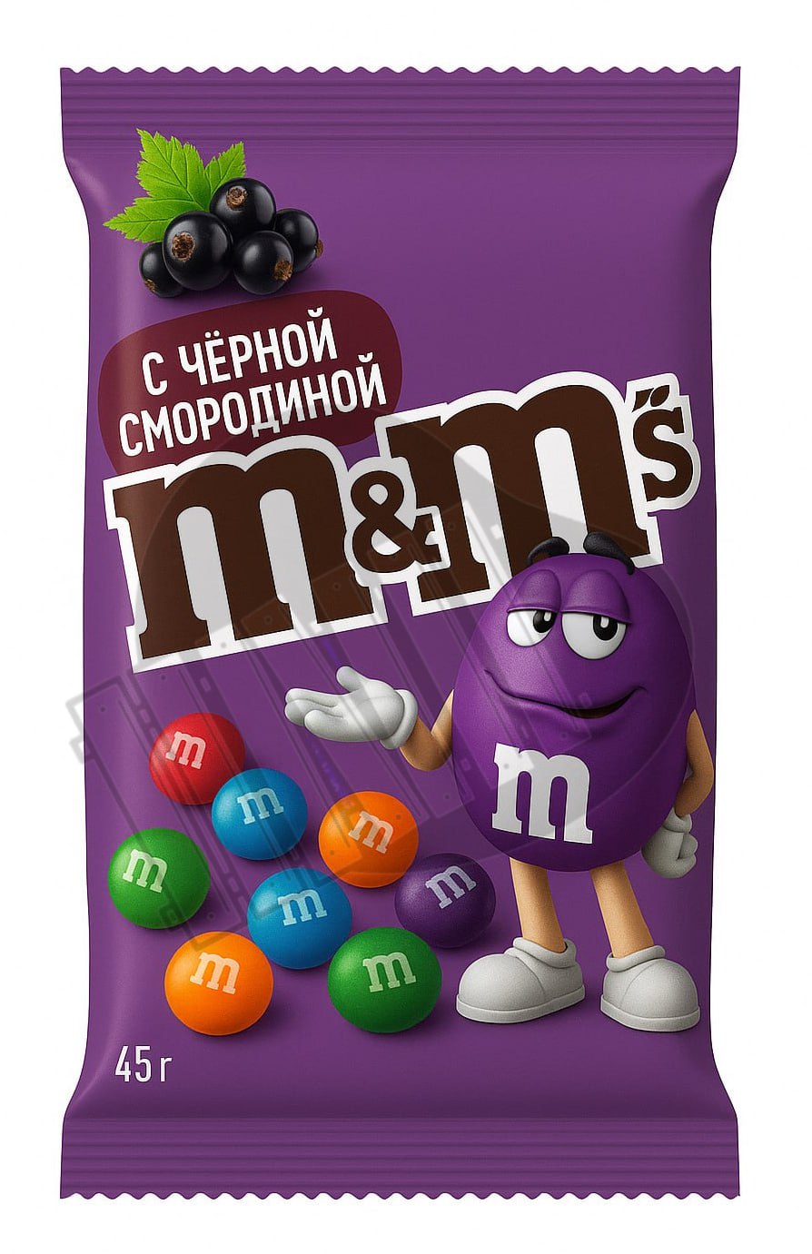 M M s с ЧЕРНОЙ СМОРОДИНОЙ скоро завезут в российские магазины Новинку уже зарегали в Роспатенте ждем на полках Сладкоежки празднуют Бэкдор