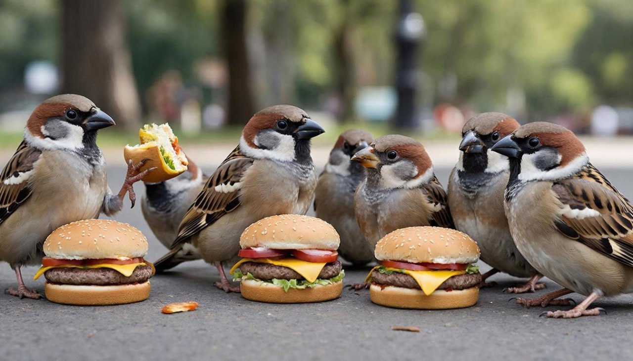 Воробьи в городской среде питаются рядом с точками быстрого питания что отрицательно сказывается на их здоровье и приводит к ожирению рассказала ученый секретарь ИПЭЭ РАН Наталья Феоктистова Биолог уточнила что все проблемы которые возникают у людей в городской среде возникают там и у животных так как основные пути метаболизма у них схожи moscow on air