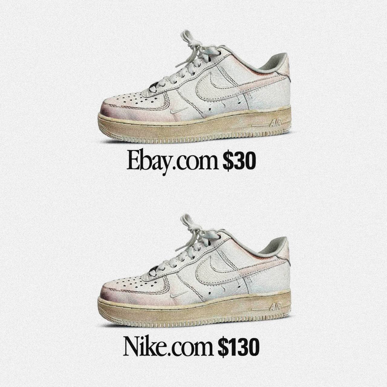 Nike выпустили грязные кеды за $130 — модель называется Dirty Triple White  У модели интересная задумка: верхний слой специально сделан потёртым, но с фишкой — при носке он стирается, и обувь становится чище.  КК