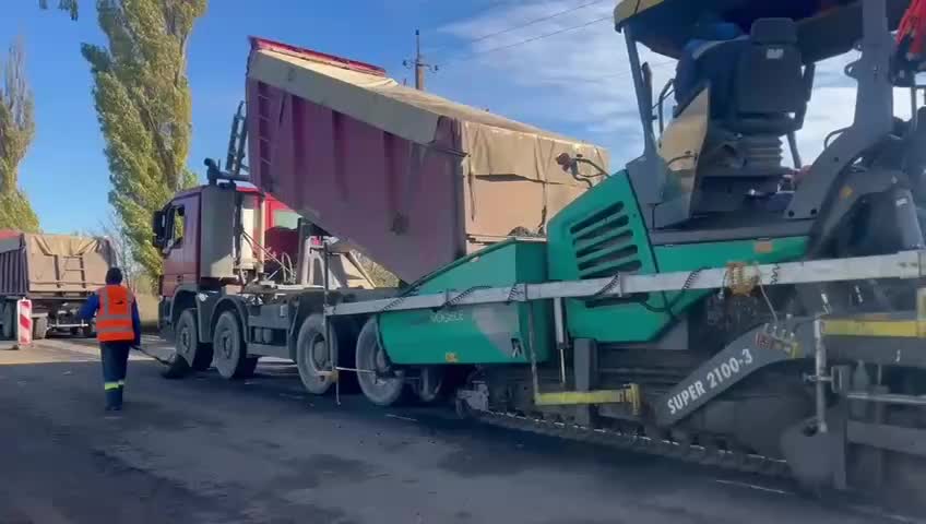 Начало ремонта дороги на участке Новософиевка-Петровка с опережением графика