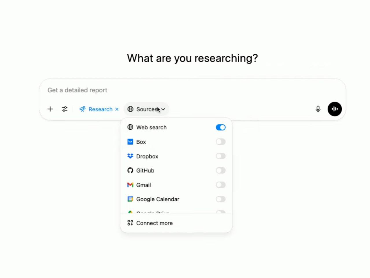 ChatGPT расширяет возможности анализа ваших данных ChatGPT теперь может изучать вашу электронную почту, календарь и облачные файлы. В чат-бота добавлены прямые интеграции с GitHub, а также сервисами от Google и Microsoft. Кроме того, появилась функция диктофона для macOS, которая позволяет создать краткий пересказ записанных созвонов или лекций. На текущий момент эти функции доступны только платным пользователям, но планируется их распространение для всех в будущем.