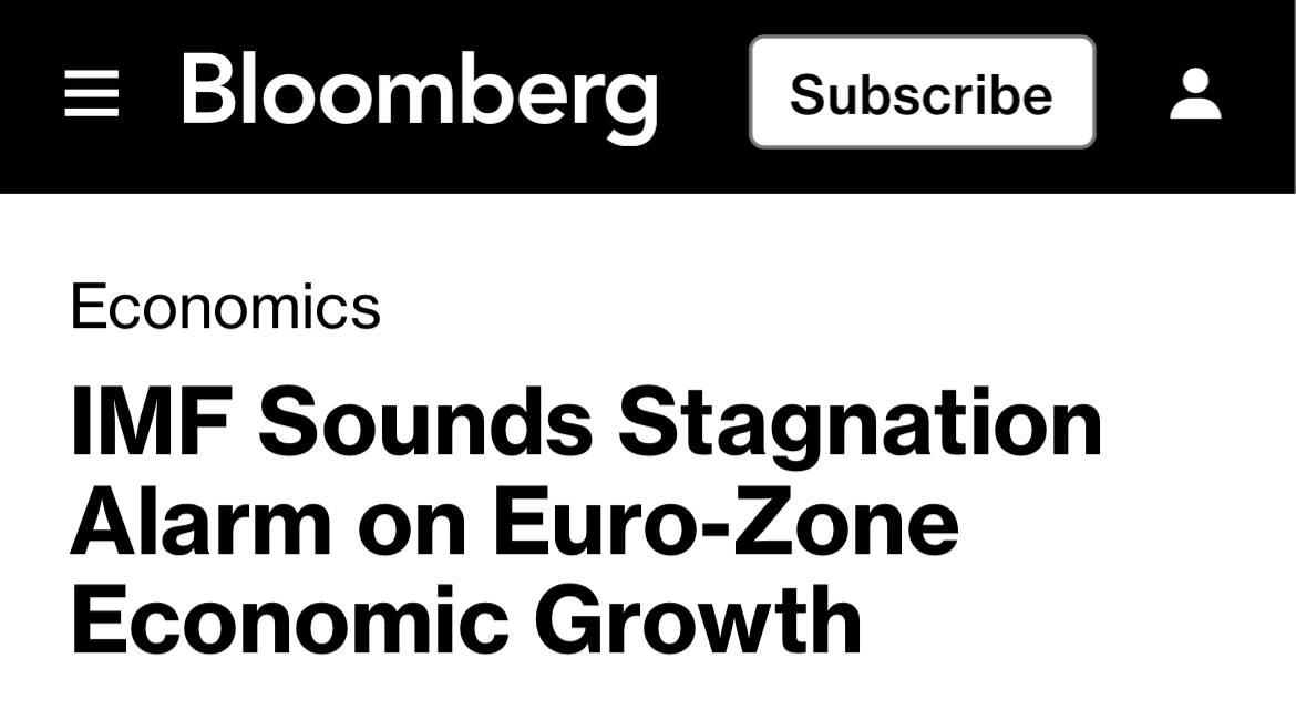 МВФ: Европа рискует впасть в стагнацию, — Bloomberg В 2025 году экономический рост еврозоны составит всего 0,8%, несмотря на рекордно низкий уровень безработицы и инфляцию, близкую к целевому показателю. Европа рискует впасть в стагнацию, предупредил Международный валютный фонд МВФ , — констатирует Bloomberg «По мере того как расходы на оборону и старение населения резко возрастают, страны с финансовыми возможностями должны инвестировать, но государства-члены с высокой задолженностью сталкиваются с болезненной консолидацией», — заявил МВФ «КРИСТАЛЛ РОСТА» ранее информировал о том, что по мнению американского The Spectator ЕС находится в предсмертном состоянии, а по мнению американского Responsible Statecraft санкции не наносят ущерб России, но могут уничтожить Европу