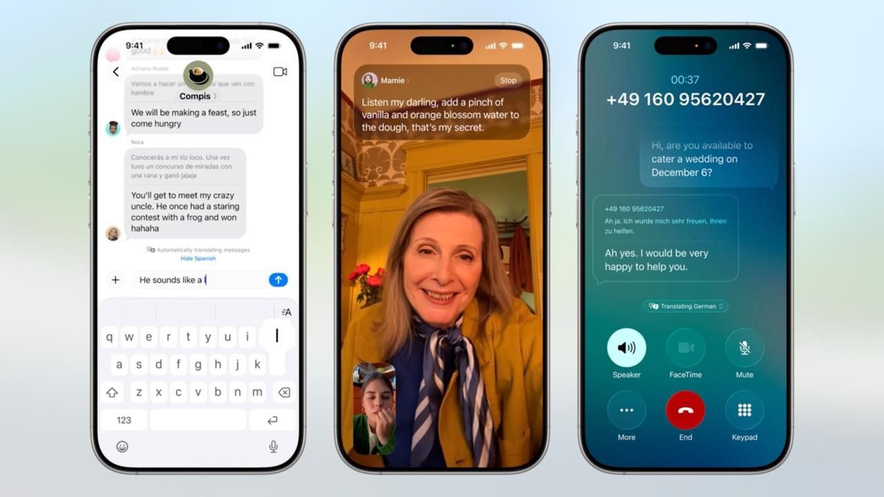 Май инглиш В FaceTime, звонках и сообщениях появится перевод в режиме реального времени в виде субтитров. Все будет обрабатываться на самом устройстве, так что никто не имеет доступ к вашим разговорам. #новости