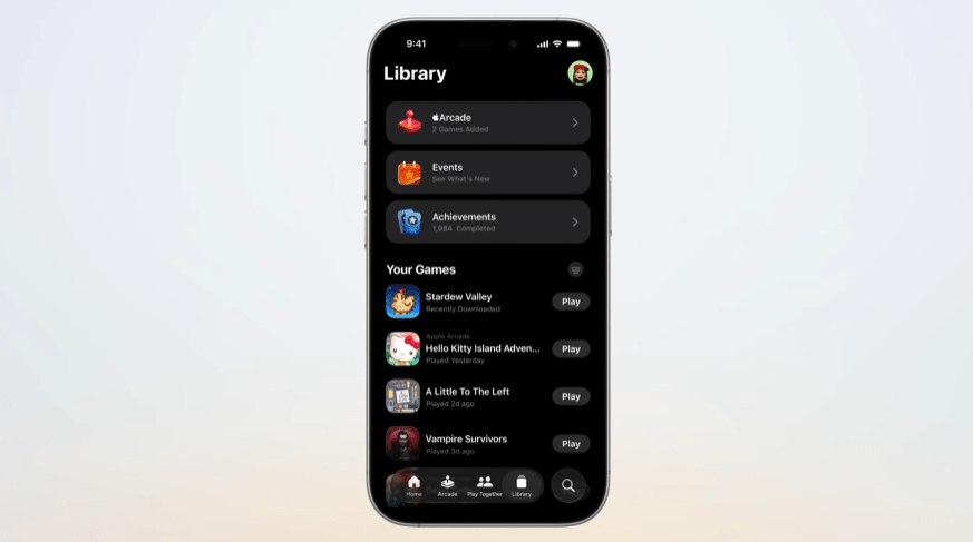 Apple также запустила приложение Apple Games — с играми из App Store и Apple Arcade.  Game Center, где можно добавлять пользователей в друзья и бросать им вызовы, продолжит работу  vc.ru/apple/2035413