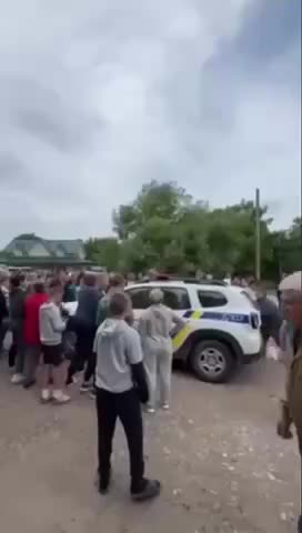 Протест жителей Тернопольской области против полиции и ТЦК