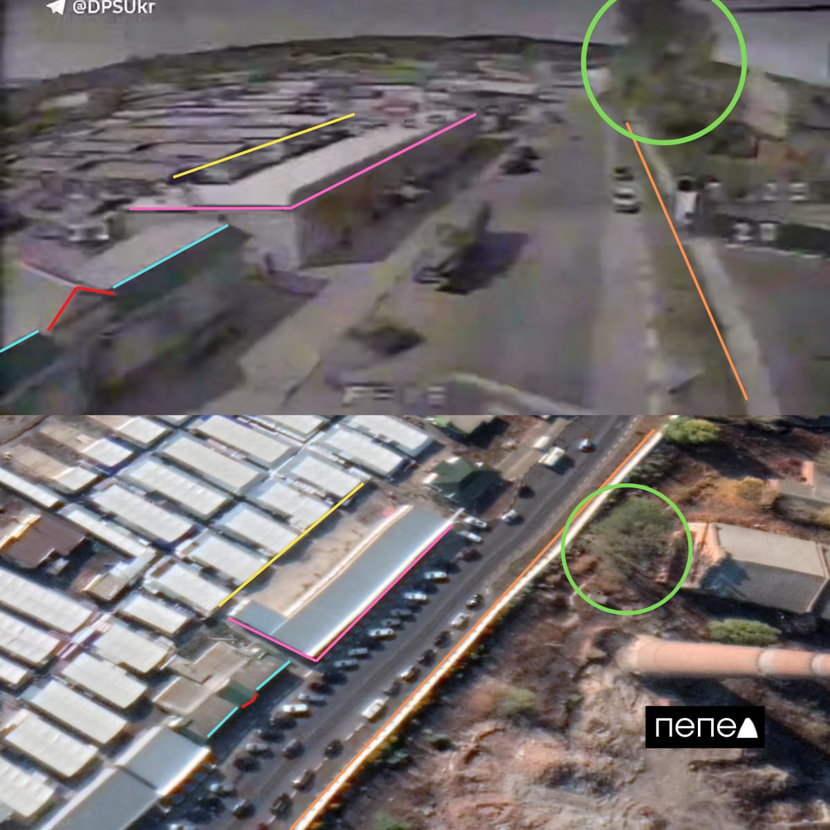 Атаки дронов на военную технику в Шебекинском округе. На видео, которое 21 мая опубликовала Погранслужба Украины, видно, как беспилотники атакуют военные грузовики и другую технику. Согласно геолокации 1, 2 , видео снято в Шебекино. Подписаться на «Пепел»
