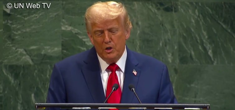 Политика Трамп начинает выступление на Генассамблее ООН