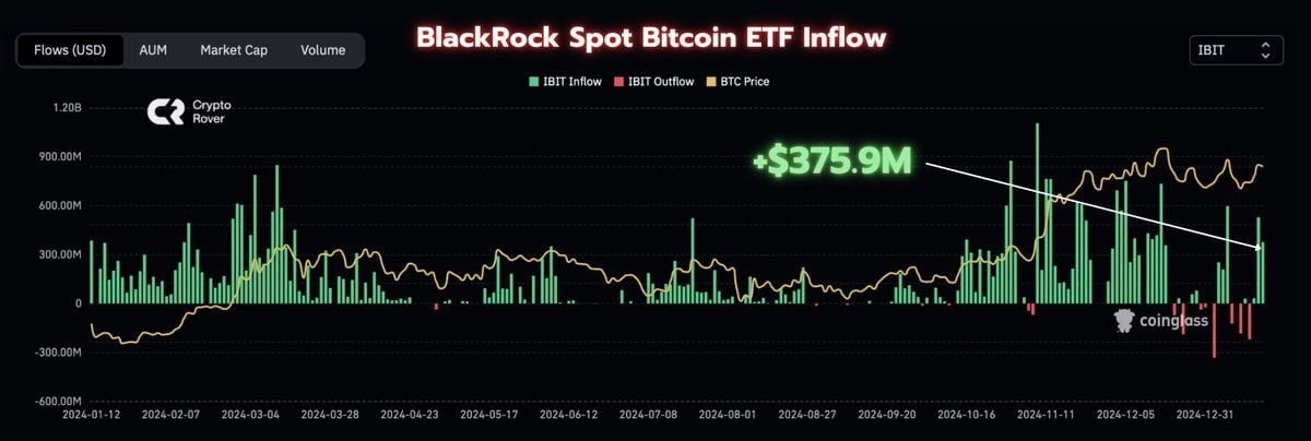 Вчера spot ETF Bitcoin получили приток $975,6. Фонд BlackRock купил биткойн на сумму $375,9 млн    Наши ссылки    Торгуем на Bybit     Торгуем на BingX      Pro Energy